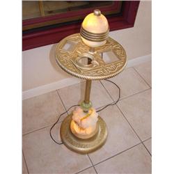 Lighted Art Deco/Nouveau Smoke Stand