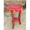 Image 1 : Red Velvet Table with Fringe