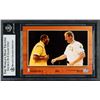 Image 2 : 1993-94 HOOPS MAGIC JOHNSON/LARRY BIRD SIGNED AND ENCASED BECKETT VERIFIED CARD
