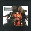Image 1 : JOHNNY DEPP SIGNED PIRATES OF THE CARIBBEAN 8X10 (WORLD AUTOS COA)
