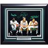 Image 1 : BOSTON CELTIC LEGENDS SIGNED & FRAMED PICTURE LARRY BIRD, ROBERT PARISH AND KEVIN MCHALE - BECKETT