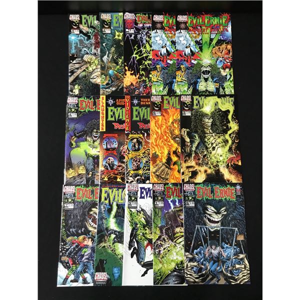 LOT OF 16 EVIL ERNIE COMICS (CHAOS COMICS)