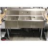 Image 1 : NEW S/S CHEFS MATE 3 WELL SINK 18"X18"X11"