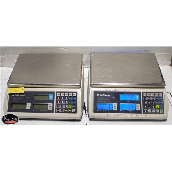 TWO CAS S2000 JR DIGITAL SCALES