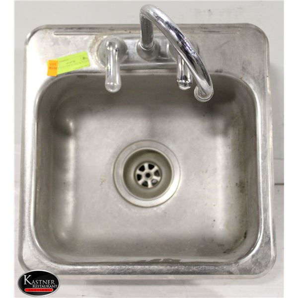 S/S 15" X 16" DOP IN SINK W/ FAUCET