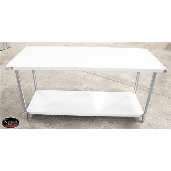 NEW 30" X 72" 18 GA STAINLESS STEEL WORK TABLE W/