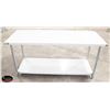 Image 1 : NEW 30" X 72" 18 GA STAINLESS STEEL WORK TABLE W/