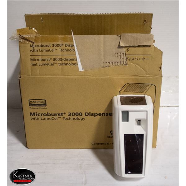 6 RUBBER MAID MICRO BURST 3000 DISPENSERS W/