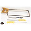 Image 1 : MADE IN CANADA MEAT SAW W/ 3 ASSORTED CUTTING
