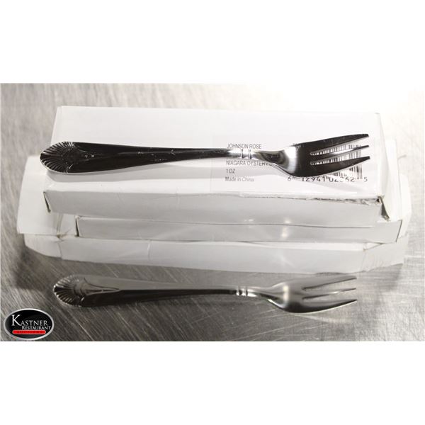 36 NEW JOHNSON ROSE NIAGARA OYSTER FORKS
