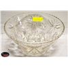 Image 1 : LARGE CRYSTAL BOWL 14" WIDE X 7" HIGHT