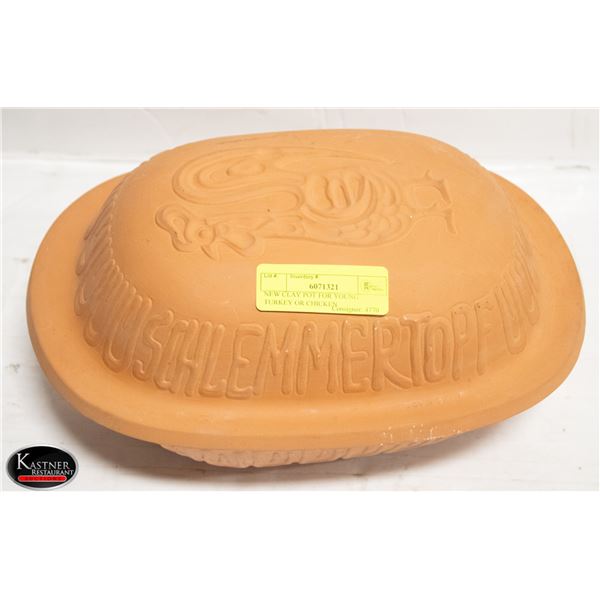 NEW CLAY POT FOR YOUNG TURKEY OR CHICKEN