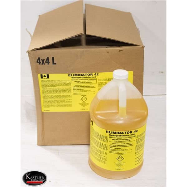 CASE OF 4 X 4L ELIMINATOR 42 DETERGENT /