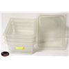 Image 1 : 4 CAMBRO FOOD STORAGE CONTAINERS NO LIDS