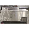 Image 1 : 72" S/S PREP TABLE WITH ROLLING TOP COVER