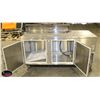 Image 2 : 72" S/S PREP TABLE WITH ROLLING TOP COVER