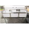 Image 1 : NEW TRIPLE COMPARTMENT S/S SINK 18" X 18" X 12"