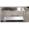 Image 1 : NEW 24" X 60" S/S WORK TOP TABLE W/ UNDER SHELF &