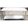 Image 1 : NEW 30" X 72" S/S WORK TABLE W/ UNDERSHELF &