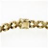 Image 6 : Estate 14K Yellow Gold Smooth Polished "X" Diamond Link Line Stackable Bracelet