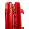 Image 7 : Chanel Red Lambskin CC Front Pocket Shoulder Bag