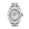 Image 2 : Rolex Ladies Stainless Steel Silver Index Fluted Bezel Date Wristwatch 26MM With