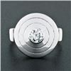 Image 2 : Antique 18K White Gold 0.45 ctw Bezel European Diamond Bullseye Round Platter Ri