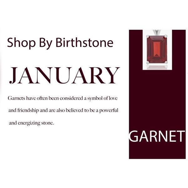 SHOP BY BIRTH STONE! MONTH OF JANUARY: GARNET