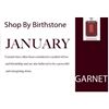 Image 1 : SHOP BY BIRTH STONE! MONTH OF JANUARY: GARNET
