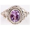 Image 2 : 2.0CT AMETHYST STERLING SOUTHWEST LADIES RING