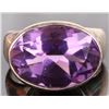 Image 1 : 17X12.5MM AMETHYST STERLING SILVER LADIES RING