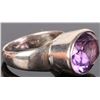 Image 2 : 17X12.5MM AMETHYST STERLING SILVER LADIES RING