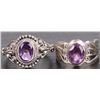 Image 1 : GENUINE AMETHYST LADIES STERLING SILVER  RINGS