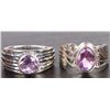 Image 1 : GENUINE AMETHYST STERLING SILVER LADIES RINGS