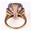 Image 4 : HUGE 18X14MM AMETHYST 14K GOLD DIAMOND RING