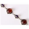 Image 2 : SOUTHWEST AMETHYST & AMBER STERLING BRACELET