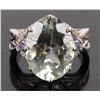 Image 1 : 4.0CT AQUAMARINE & TOPAZ LADIES INTRICATE RING