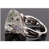 Image 2 : 4.0CT AQUAMARINE & TOPAZ LADIES INTRICATE RING