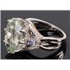 Image 4 : 4.0CT AQUAMARINE & TOPAZ LADIES INTRICATE RING