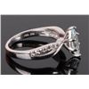 Image 3 : 0.75CT MARQUISE AQUAMARINE TOPAZ STERLING RING