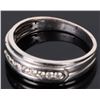 Image 4 : 10K WHITE GOLD DIAMOND LADIES RING