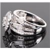 Image 3 : 2CTW MARQUISE CUT 10K WHITE GOLD DIAMOND RING