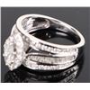 Image 4 : 2CTW MARQUISE CUT 10K WHITE GOLD DIAMOND RING