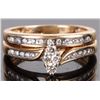 Image 1 : DIAMOND 10K YELLOW GOLD LADIES ENGAGEMENT RING