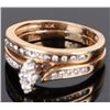 Image 3 : DIAMOND 10K YELLOW GOLD LADIES ENGAGEMENT RING