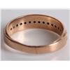 Image 3 : MEN'S 10K ROSE GOLD DIAMOND WEDDING BAND