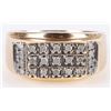 Image 1 : 10K YELLOW GOLD MENS RING WITH ~.46CTW DIAMONDS