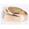Image 2 : 10K YELLOW GOLD MENS RING WITH ~.46CTW DIAMONDS