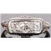 Image 2 : ANTIQUE 0.41CTW DIAMOND ART DECO 14K GOLD RING
