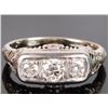 Image 3 : ANTIQUE 0.41CTW DIAMOND ART DECO 14K GOLD RING